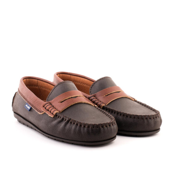 032 Walkers dark brown smooth vintage | Atlanta Mocassin