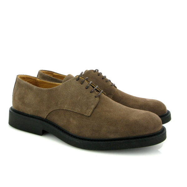 Derby taupe suede | Atlanta Mocassin