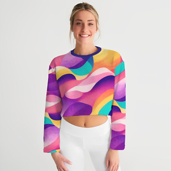 Summer Waves Cropped Sweatshirt | Figura D'Estilo