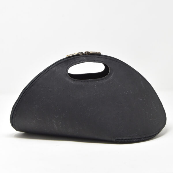 Cork Shell Black Bag | Marita Moreno