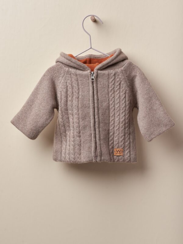 Knitted hooded cardigan | Wedoble